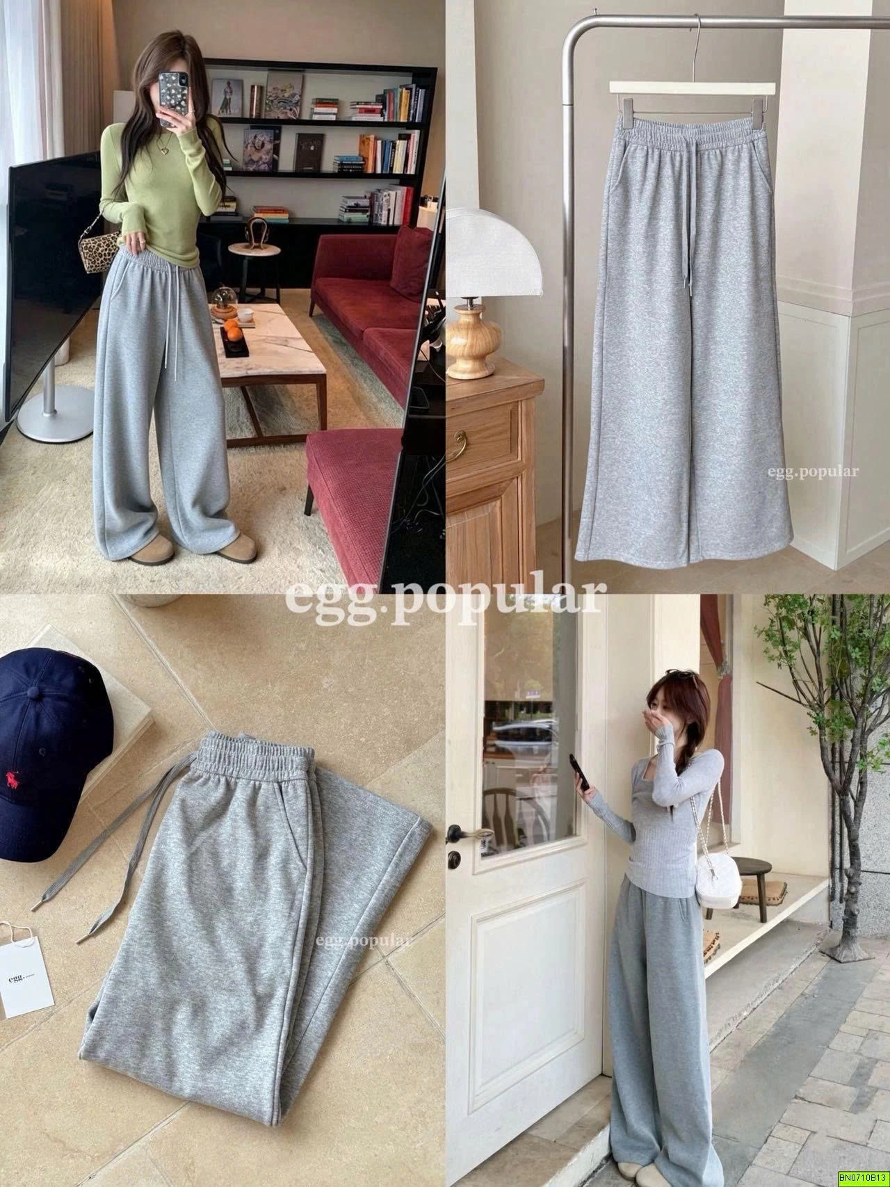 QUẦN COTTON SUÔNG DÁNG ĐỨNG