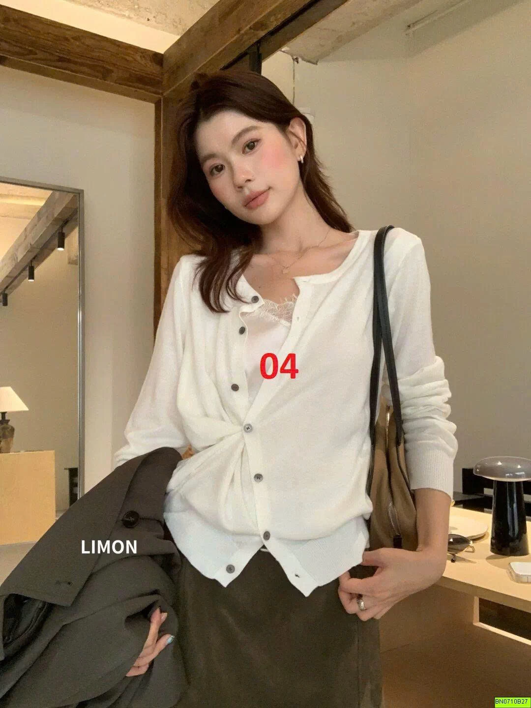 ÁO CARDIGANLEN GIẢ 2 MẢNH LIMON