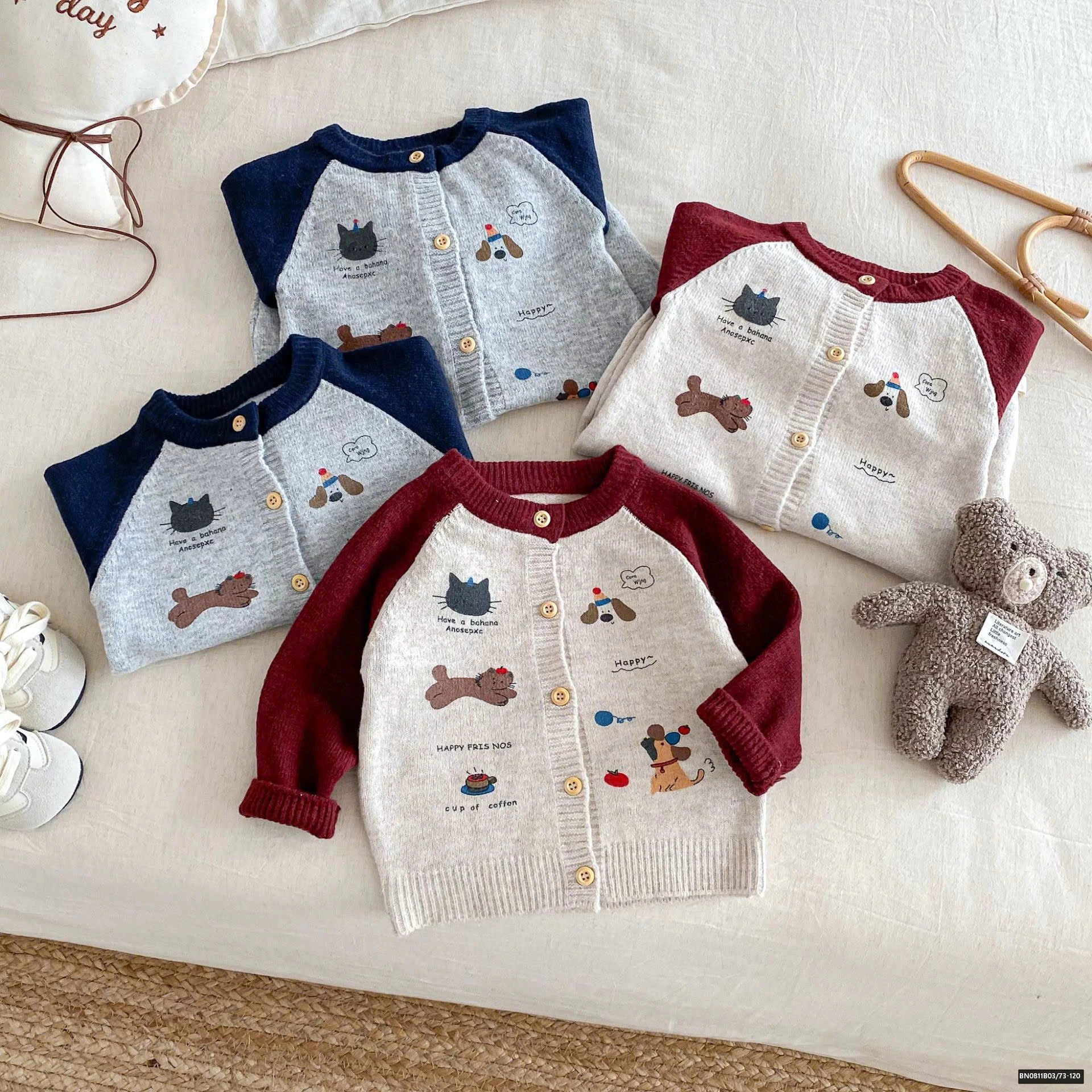 ÁO LEN PHỐI MÀU TAY