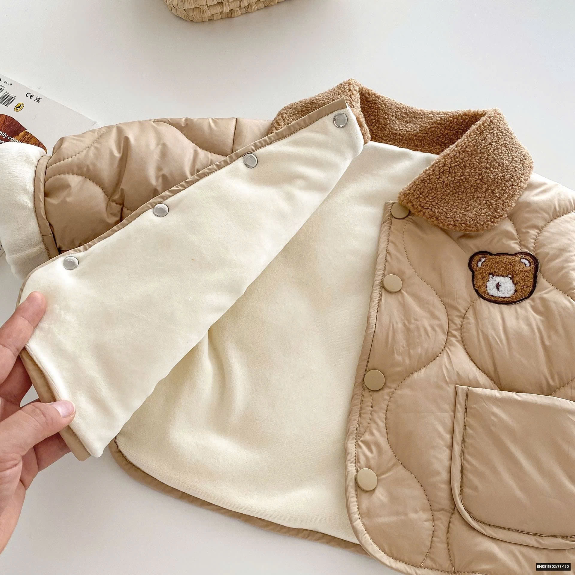 ÁO KHOÁC PHAO LÓT NHUNG CỔ LÔNG