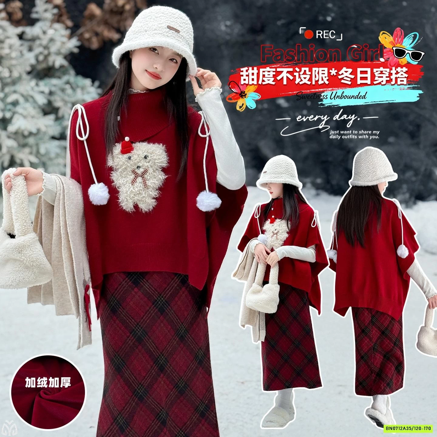 SÉT VÁY LEN ĐỎ SZ ĐẠI