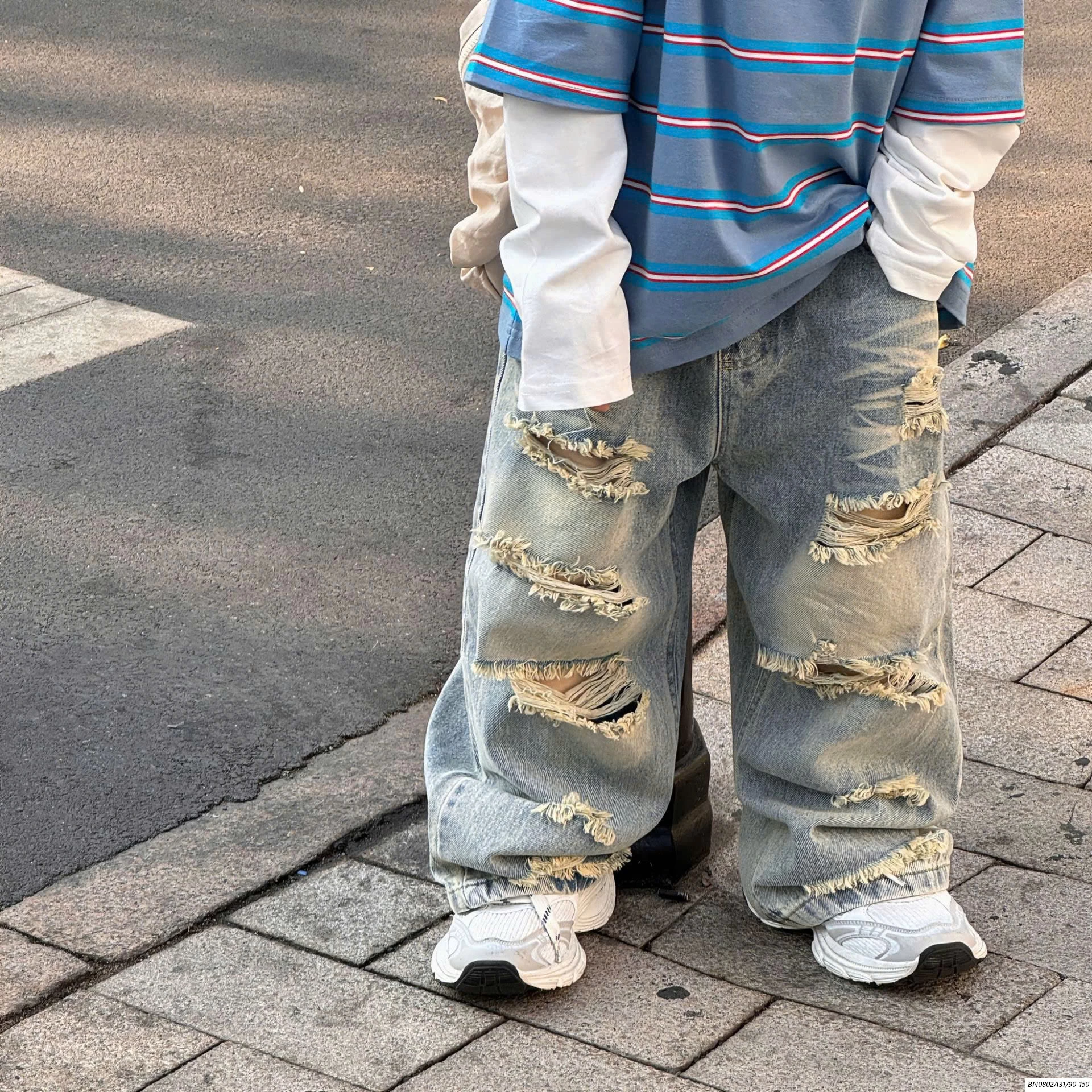 JEANS SUÔNG RÁCH XUẤT HÀN