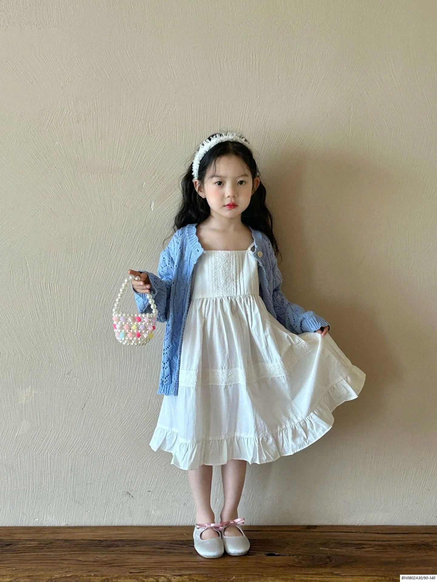 SÉT VÁY 2 DÂY MIX CARDIGAN XANH