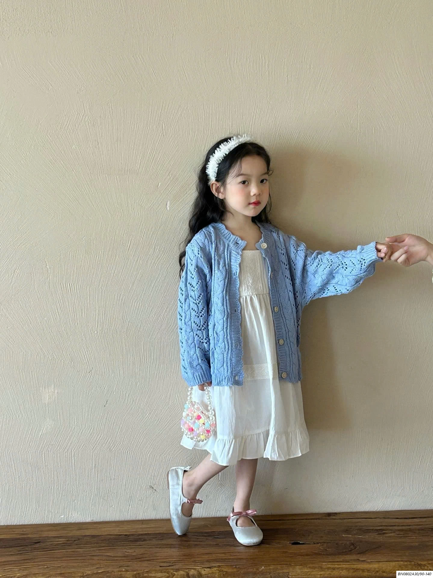 SÉT VÁY 2 DÂY MIX CARDIGAN XANH