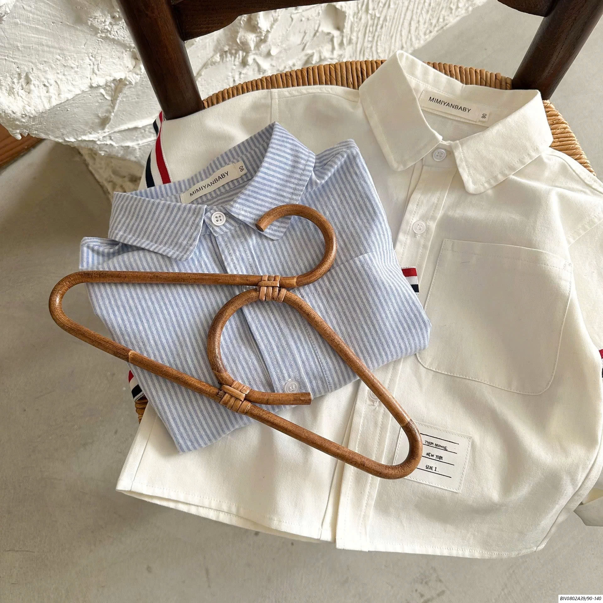 SƠ MI DÀI TAY 2 SỌC MMY