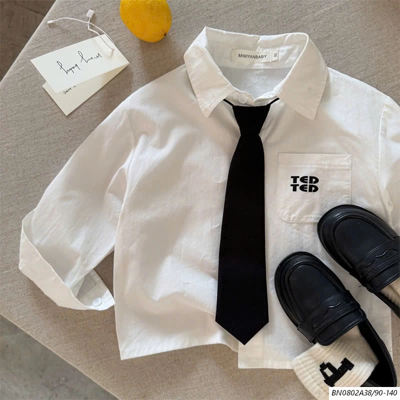 SƠ MI DÀI TAY CỔ BẺ MMY