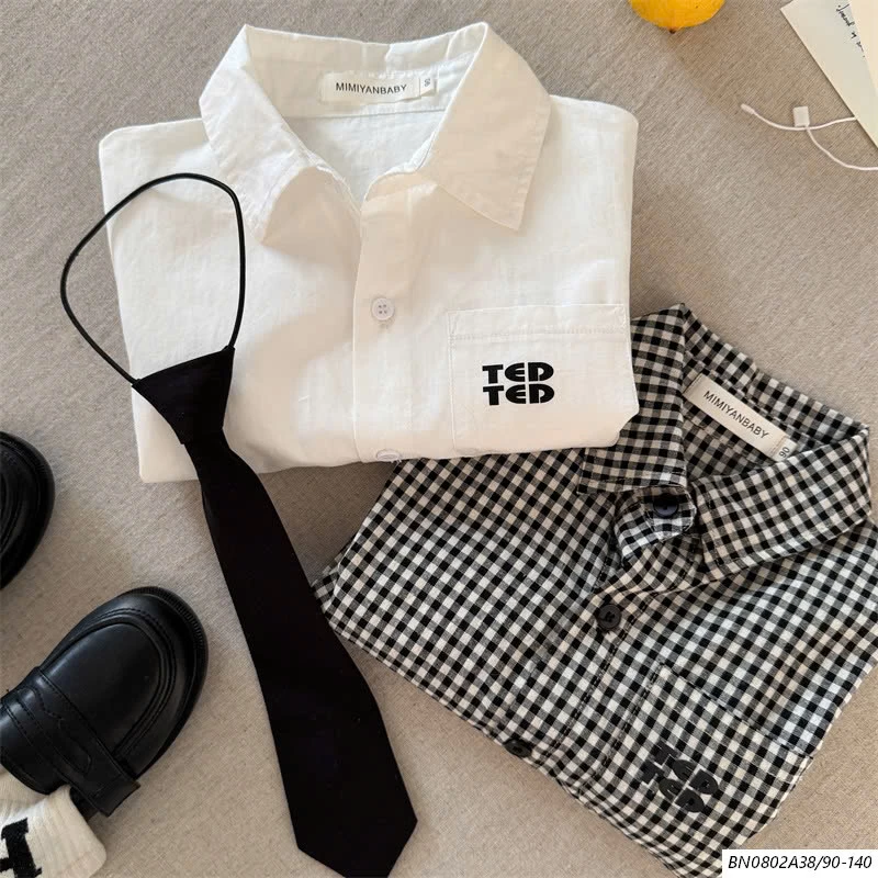 SƠ MI DÀI TAY CỔ BẺ MMY