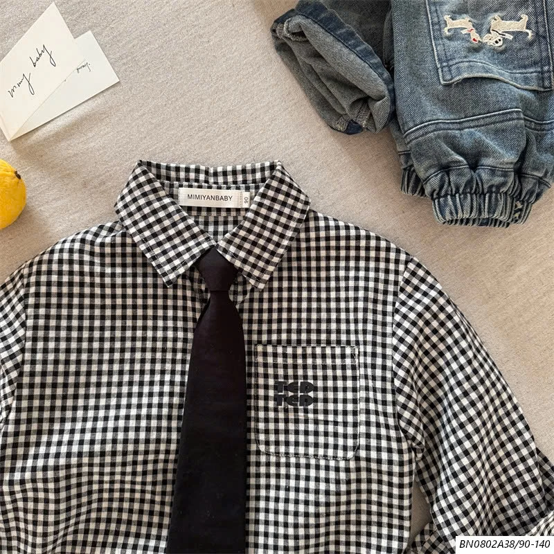 SƠ MI DÀI TAY CỔ BẺ MMY