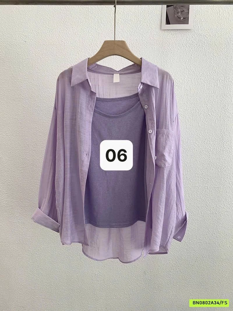 SÉT ÁO 2 DÂY + SƠ MI ĐŨI