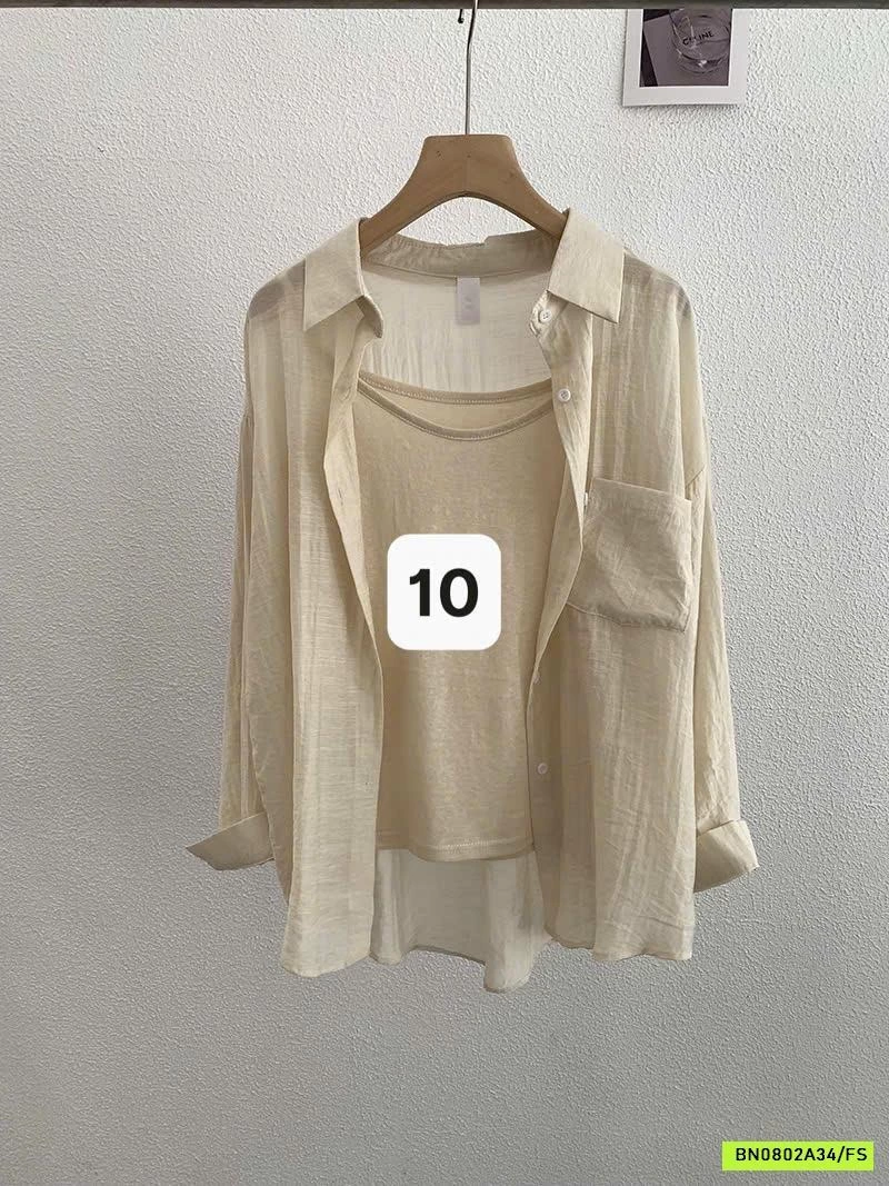 SÉT ÁO 2 DÂY + SƠ MI ĐŨI