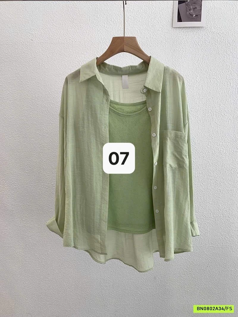 SÉT ÁO 2 DÂY + SƠ MI ĐŨI