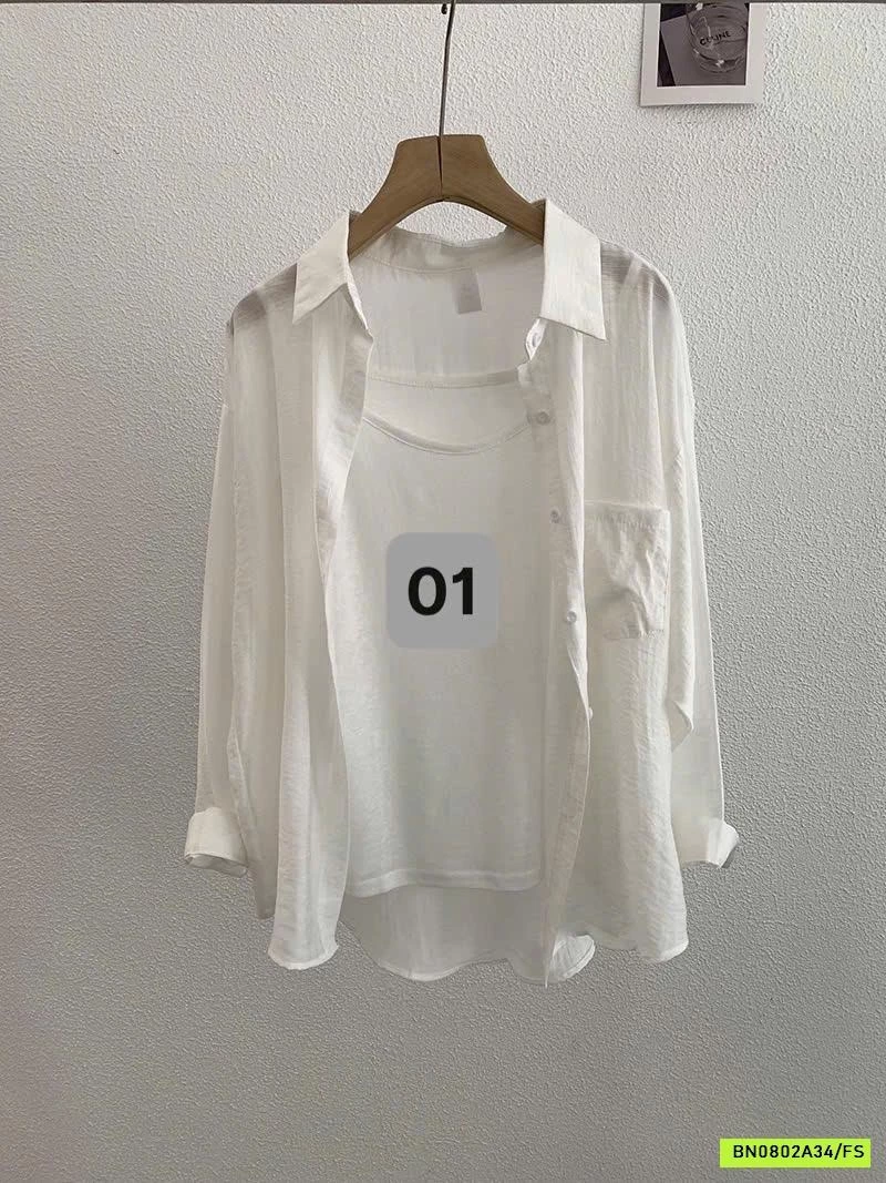 SÉT ÁO 2 DÂY + SƠ MI ĐŨI