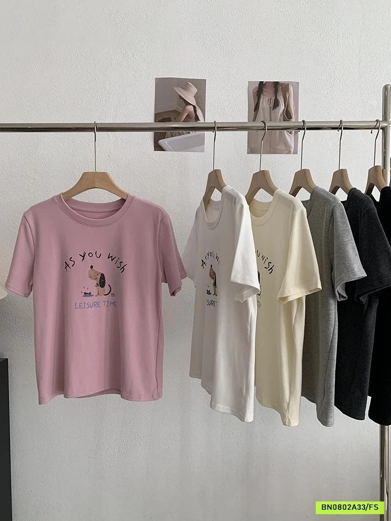 ÁO THUN NGẮN TAY IN CÚN