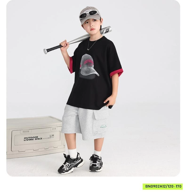 ÁO THUN IN MŨ KẾT HHBABY