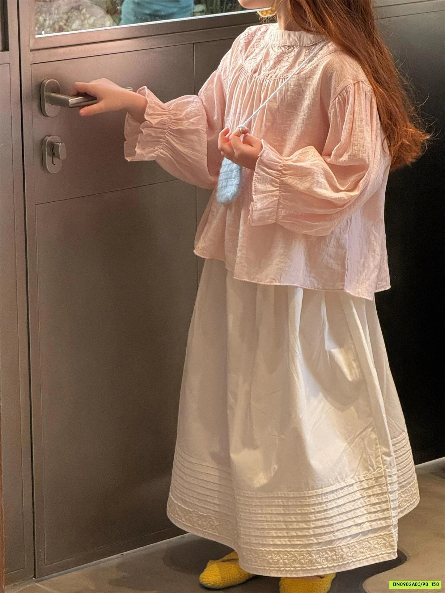 SÉT SƠ MI HỒNG MIX CV DÁNG DÀI