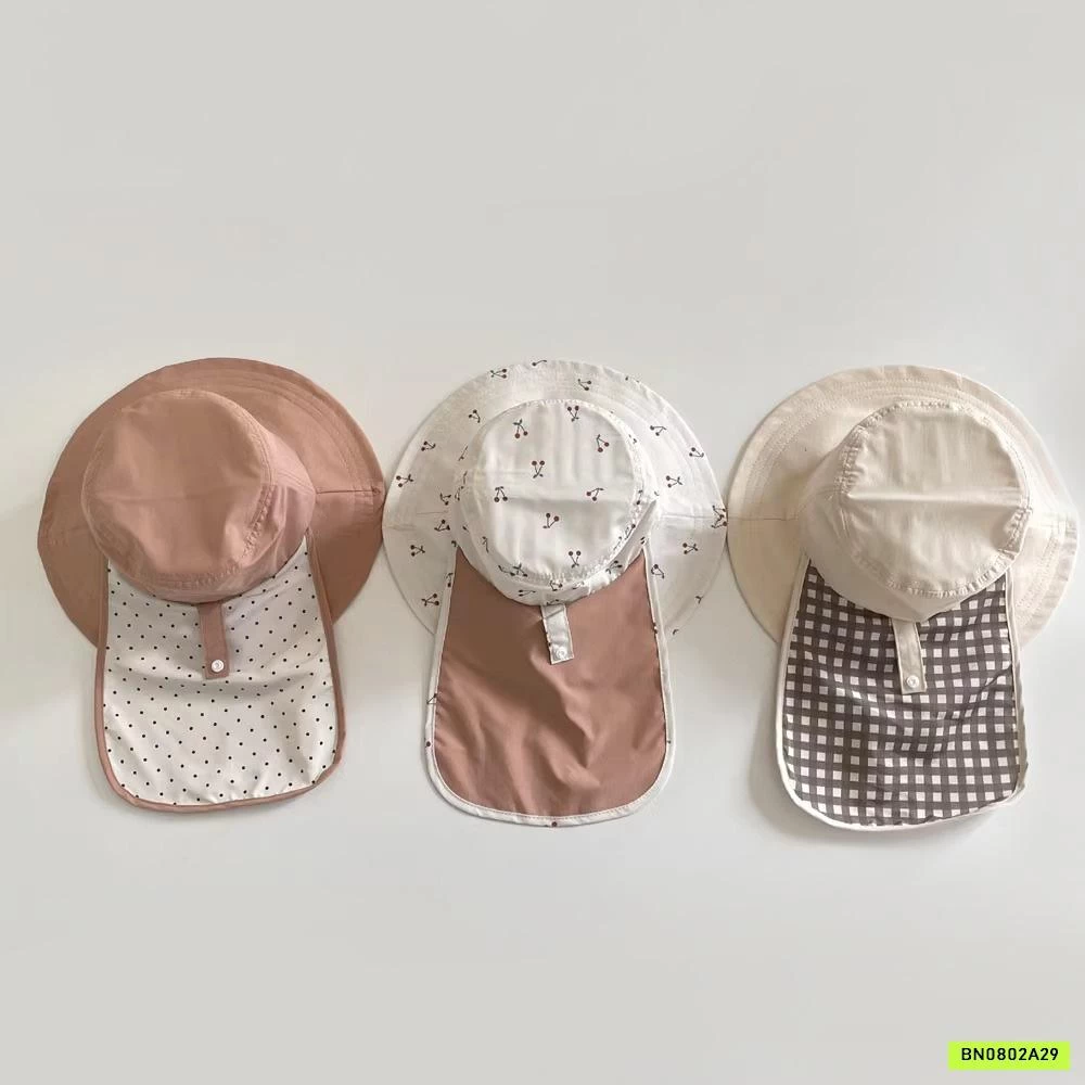 MŨ CHỐNG NẮNG KÈM VẠT SAU