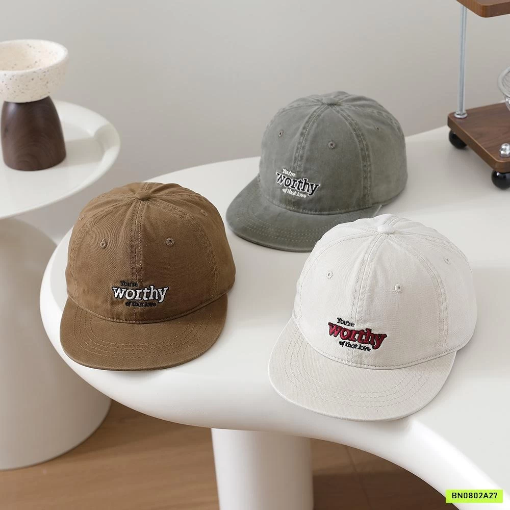 MŨ KẾT THÊU CHỮ