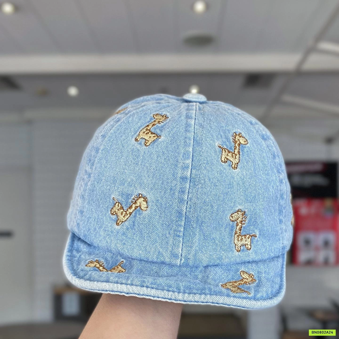 MŨ LƯỠI TRAI JEANS THÊU HƯƠU