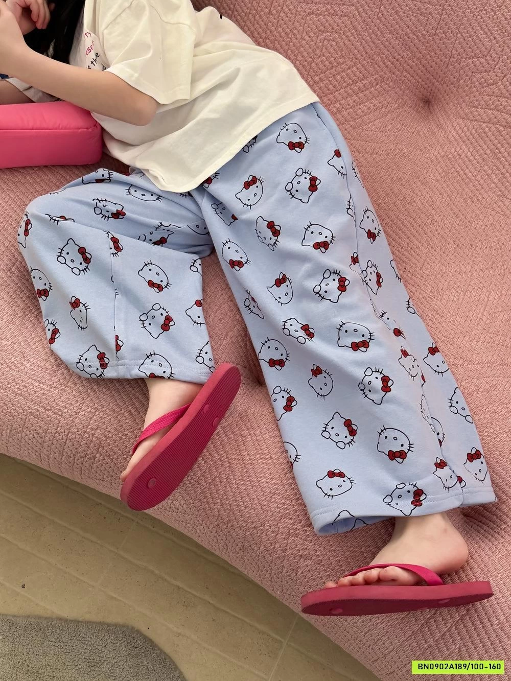 ÁO THUN KITTY IN CHỮ NHỎ KUMAIKIDS