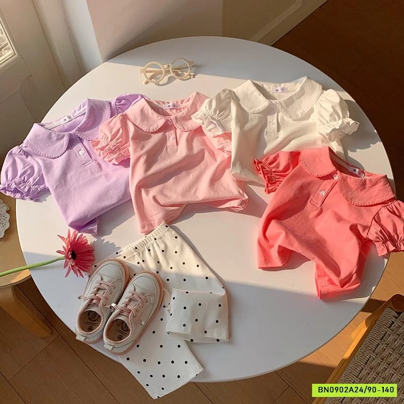 ÁO THUN CỔ SEN BO TAY