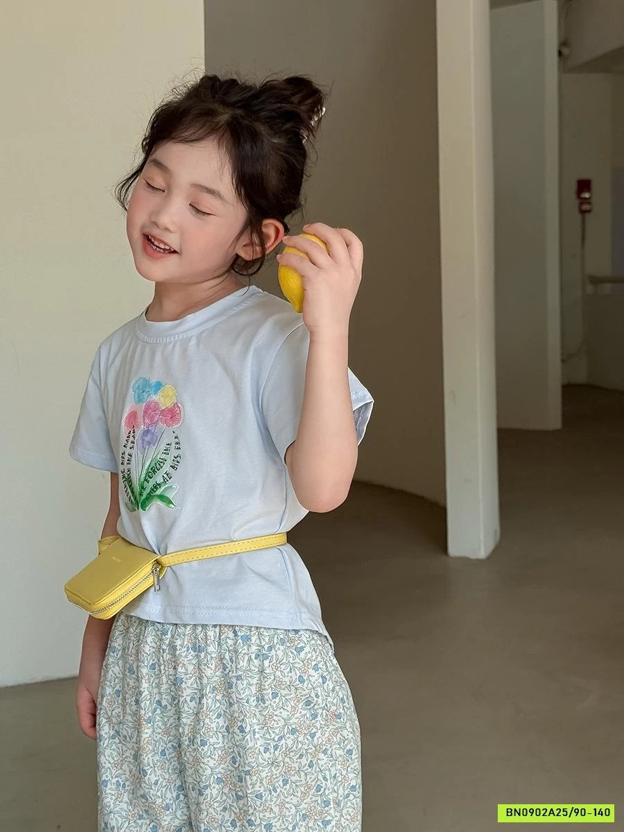 ÁO THUN IN HÌNH MIX QUẦN BOM HOA