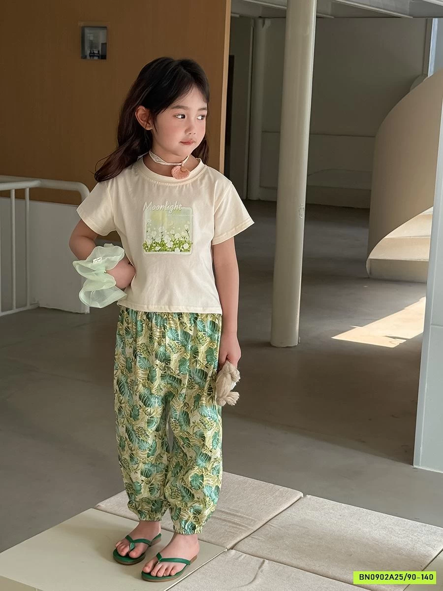 ÁO THUN IN HÌNH MIX QUẦN BOM HOA