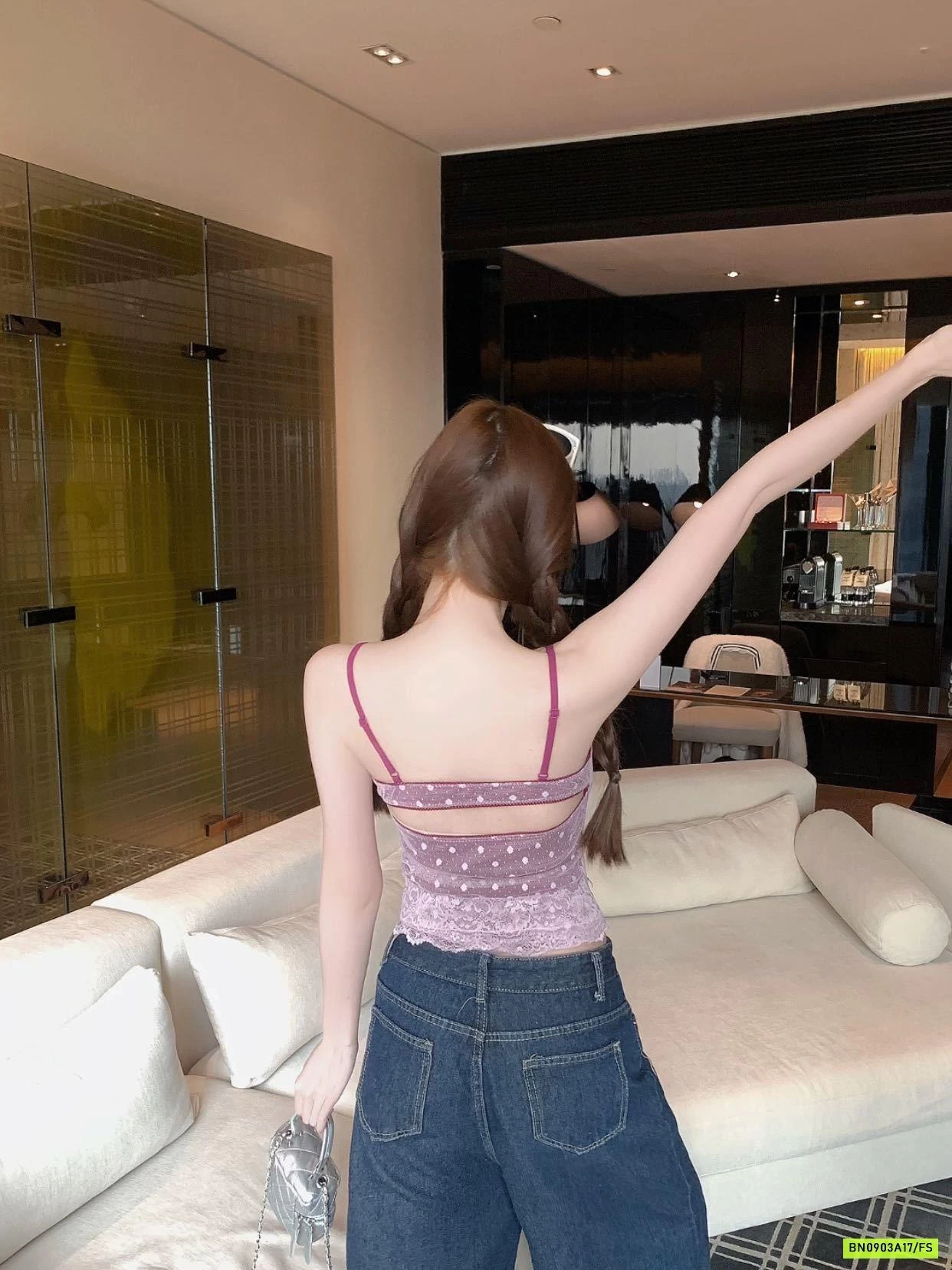 ÁO 2 DÂY 2 LỚP PHỐI REN