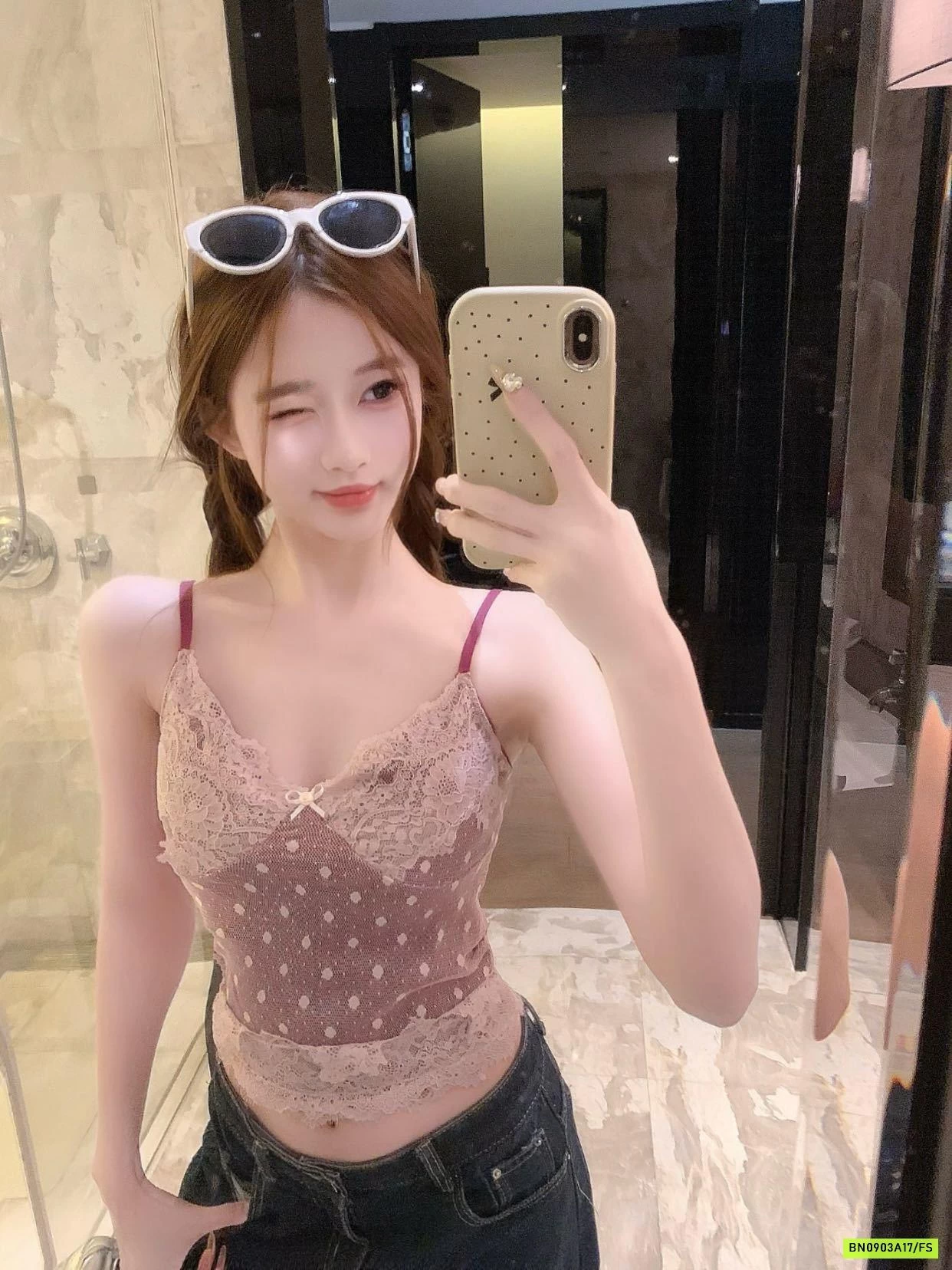 ÁO 2 DÂY 2 LỚP PHỐI REN