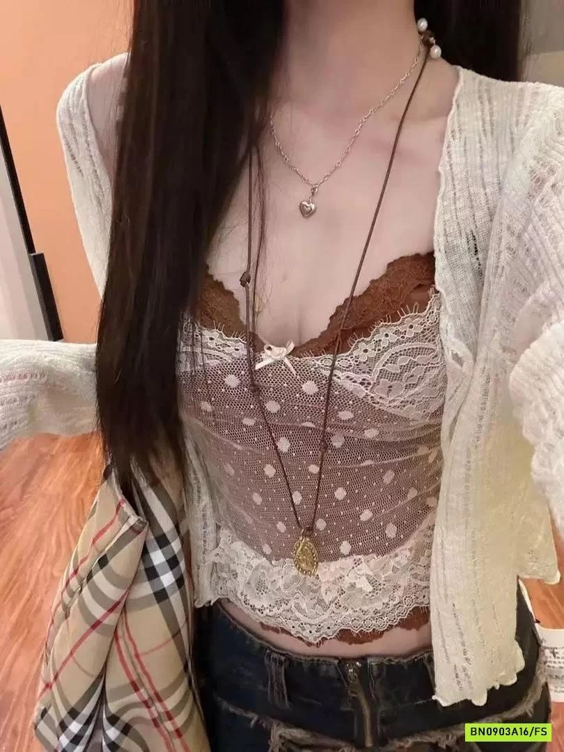 ÁO 2 DÂY PHỐI REN