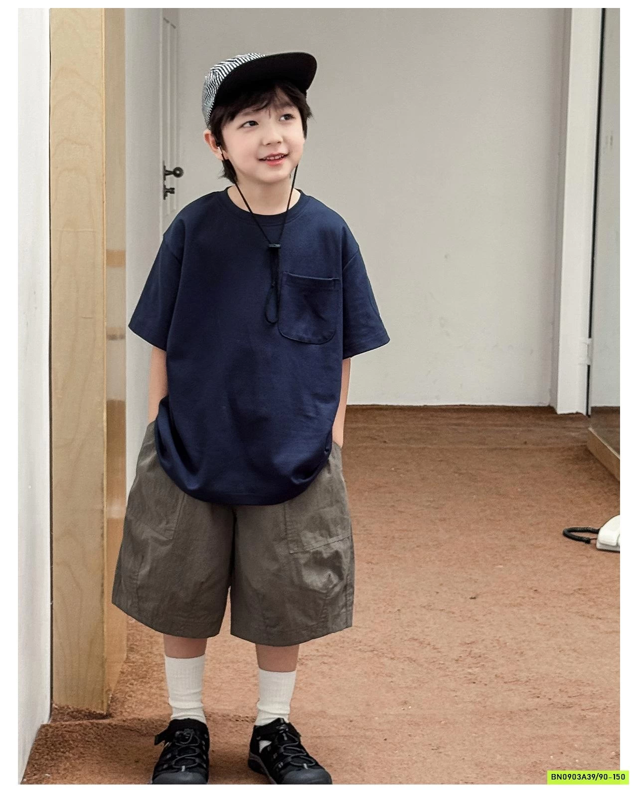 ÁO THUN TRƠN TÚI NGỰC AX6005 AOAOKIDS