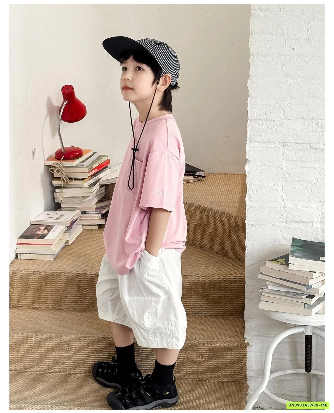 ÁO THUN TRƠN TÚI NGỰC AX6005 AOAOKIDS