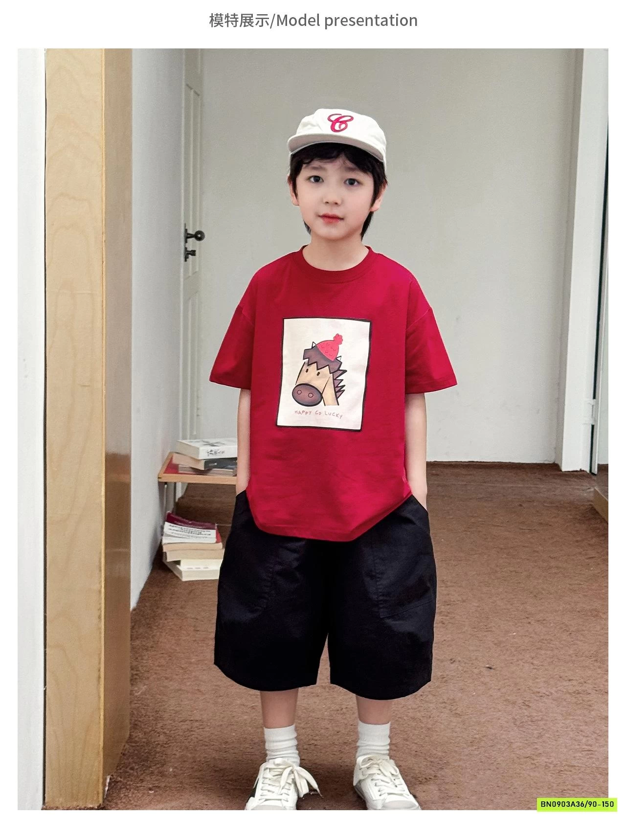 ÁO THUN NGỰA MIX SHORT GIÓ AOAOKIDS