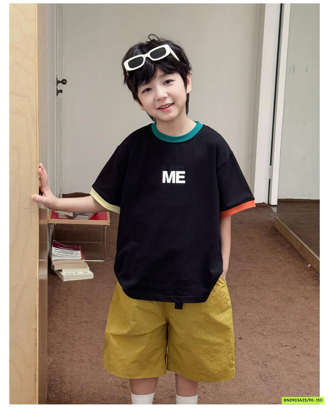 ÁO THUN M.E MIX SHORT GIÓ AOAOKIDS