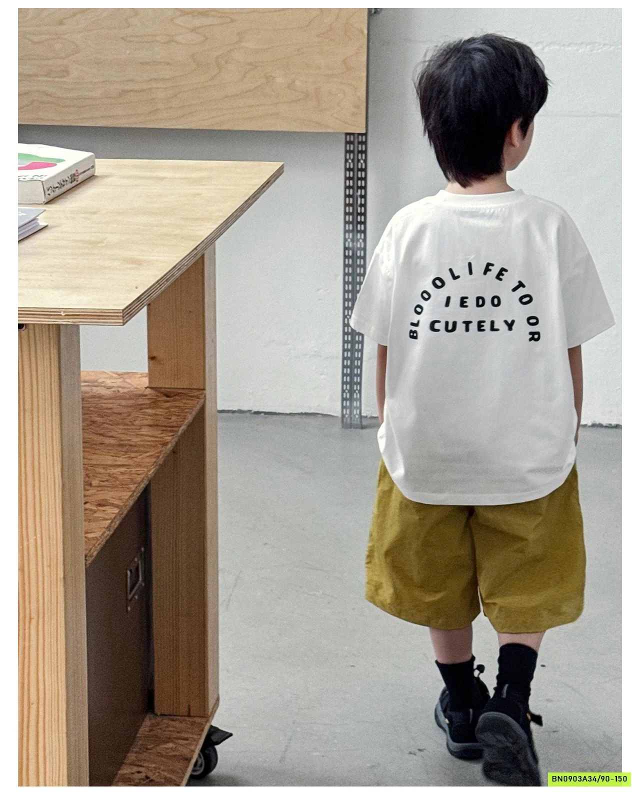 ÁO THUN IN CHỮ LƯNG AX6050 AOAOKIDS