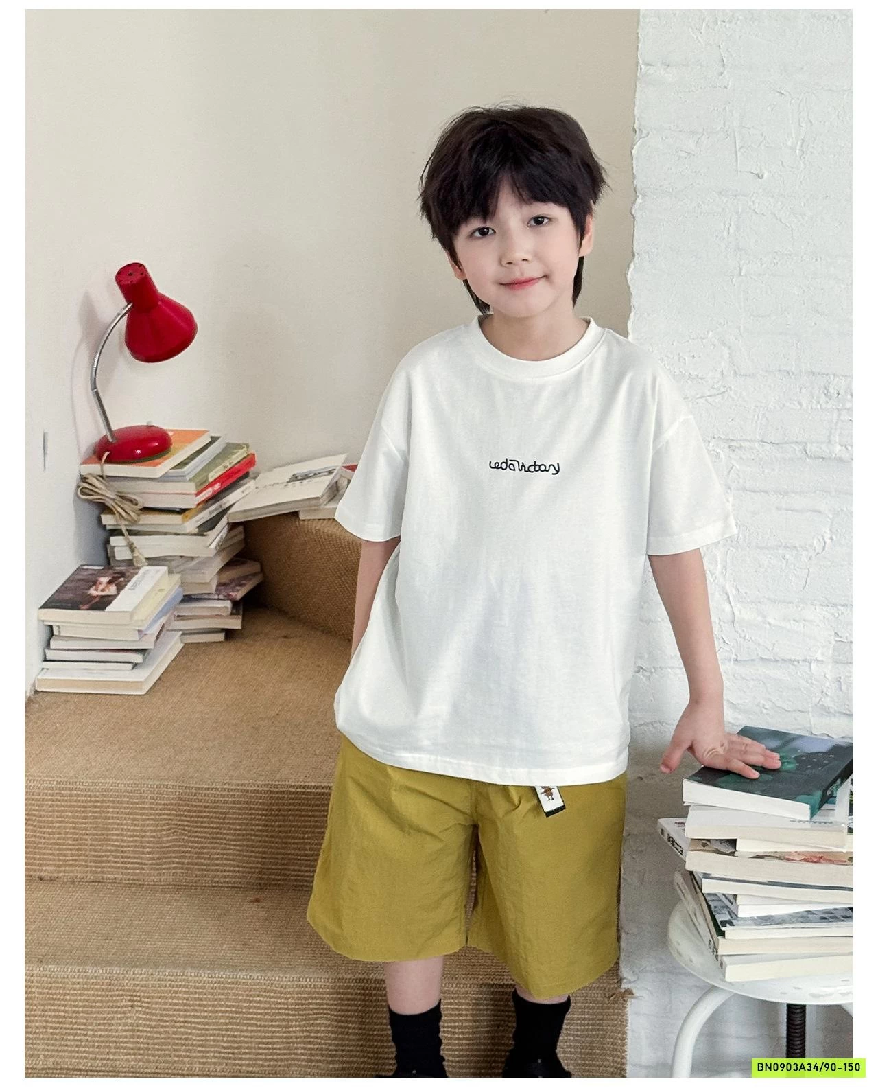 ÁO THUN IN CHỮ LƯNG AX6050 AOAOKIDS