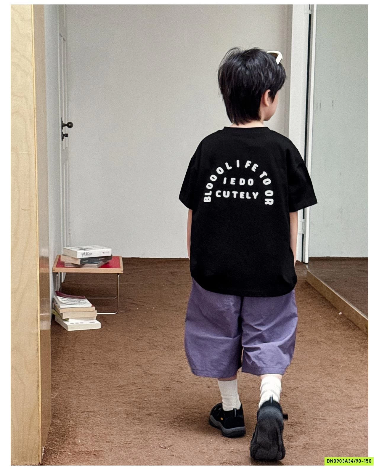 ÁO THUN IN CHỮ LƯNG AX6050 AOAOKIDS