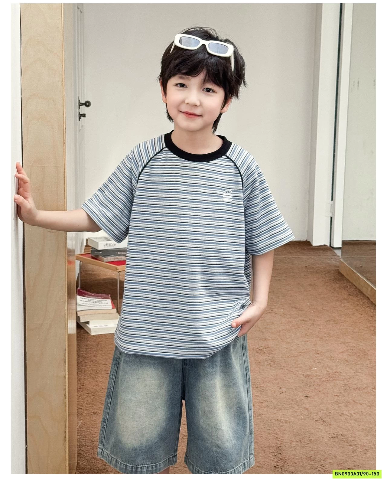 ÁO THUN KẺ BASIC AX6075 AOAOKIDS