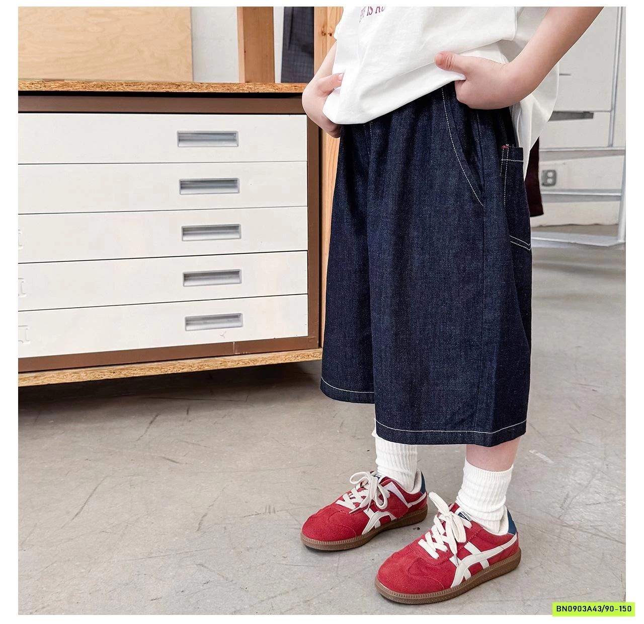 SHORT DENIM BASIC AX6060 AOAOKIDS