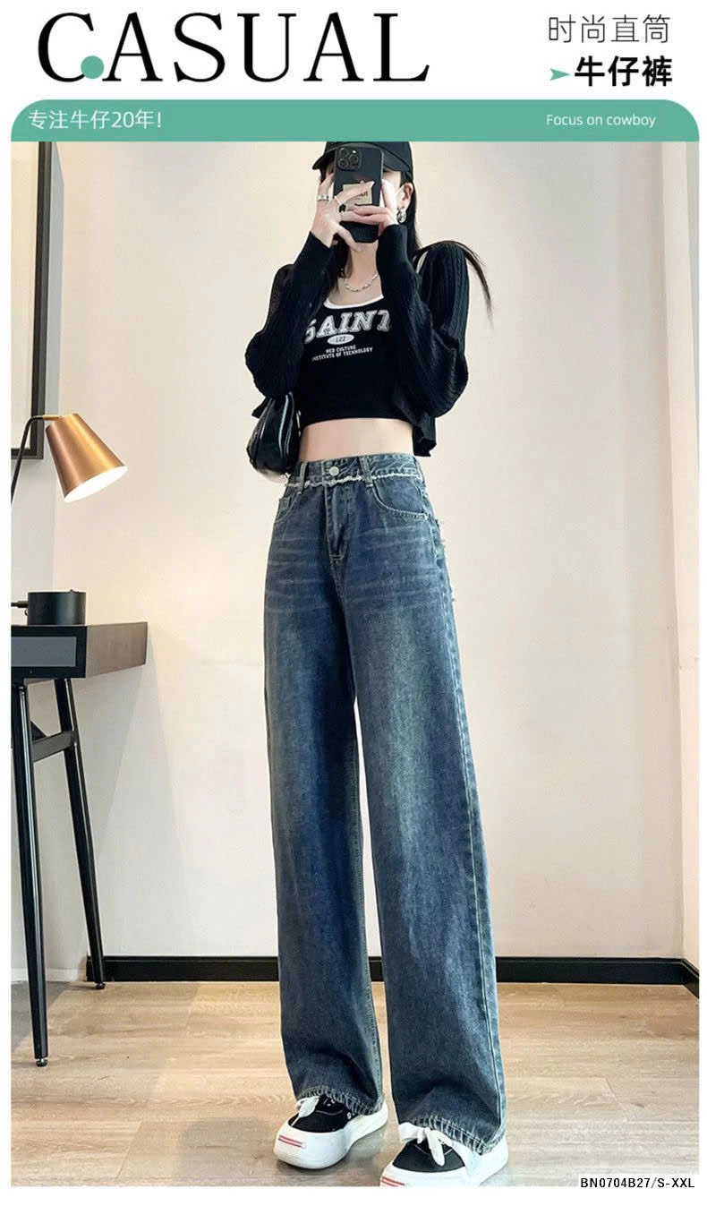 QUẦN JEAN ỐNG ĐỨNG TÚI RÁCH