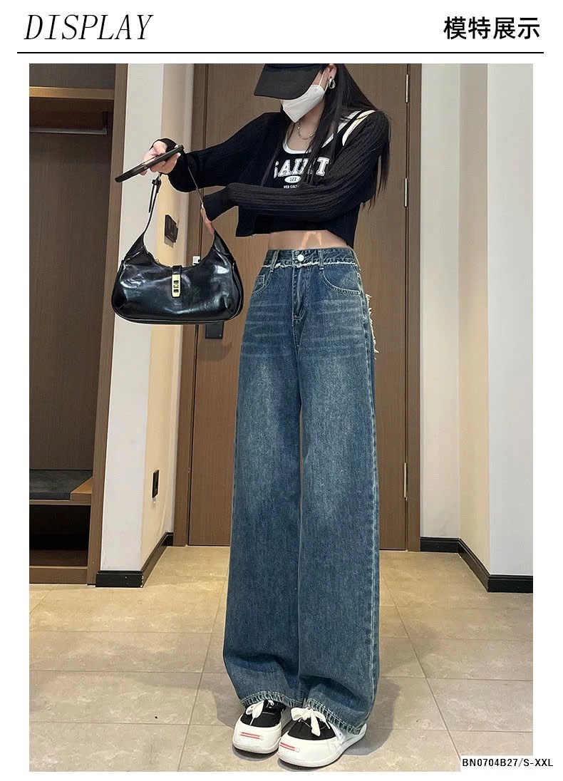 QUẦN JEAN ỐNG ĐỨNG TÚI RÁCH