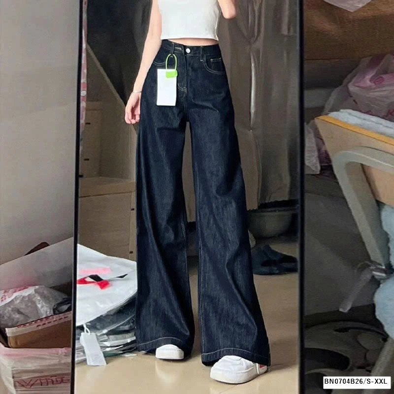 QUẦN JEAN XANH ĐẬM ỐNG LOE