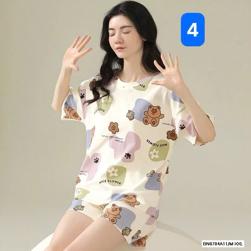 BỘ ĐÙI COTTON MẶC NHÀ