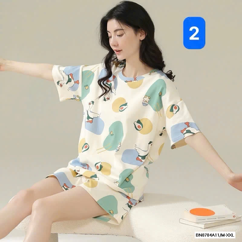 BỘ ĐÙI COTTON MẶC NHÀ