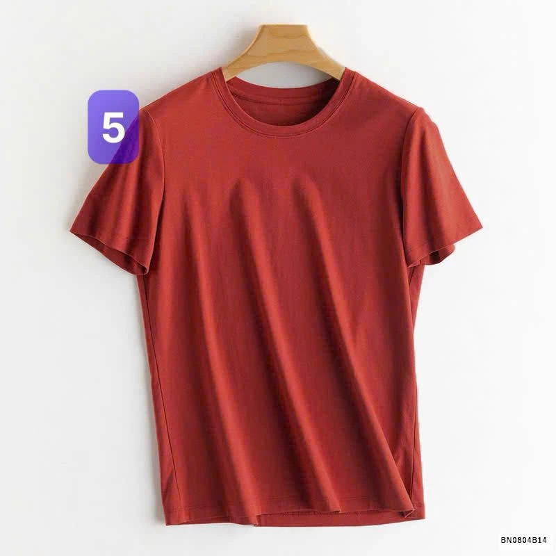 ÁO THUN TENCEL TRƠN CỔ TIM - CỔ TRÒN