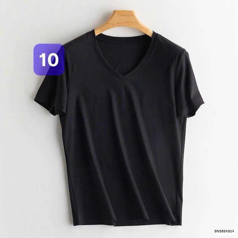 ÁO THUN TENCEL TRƠN CỔ TIM - CỔ TRÒN