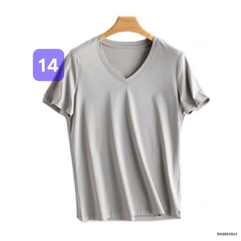 ÁO THUN TENCEL TRƠN CỔ TIM - CỔ TRÒN