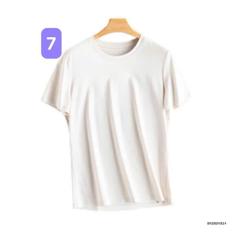 ÁO THUN TENCEL TRƠN CỔ TIM - CỔ TRÒN