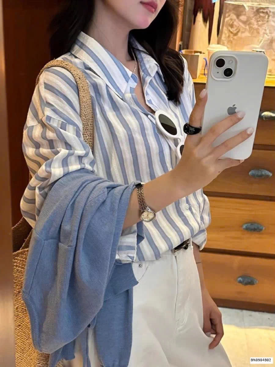 ÁO SƠ MI KẺ SỌC  RS STUDIO