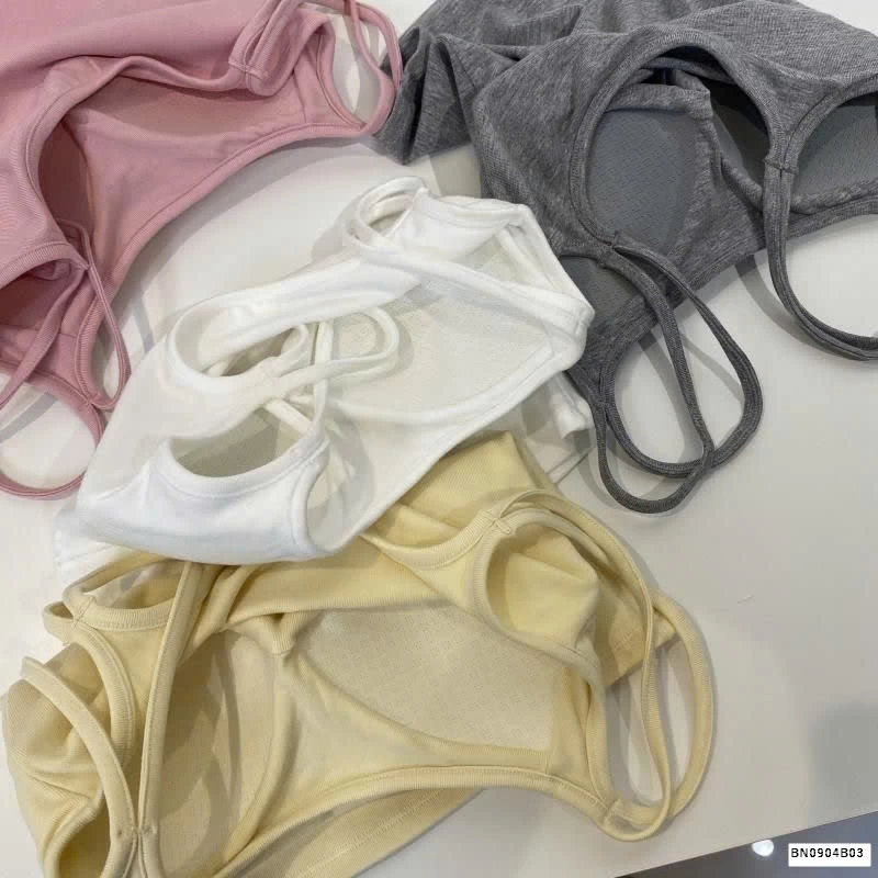 ÁO COTTON 2 DÂY KÈM BRA