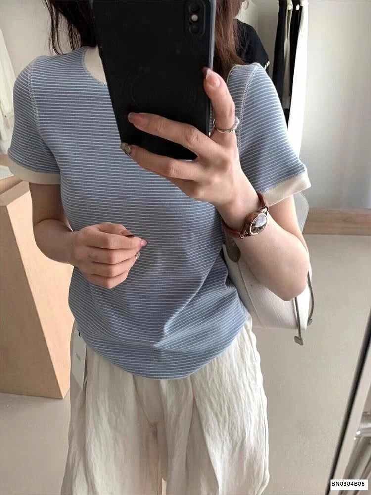 ÁO THUN KẺ TĂM COTTON